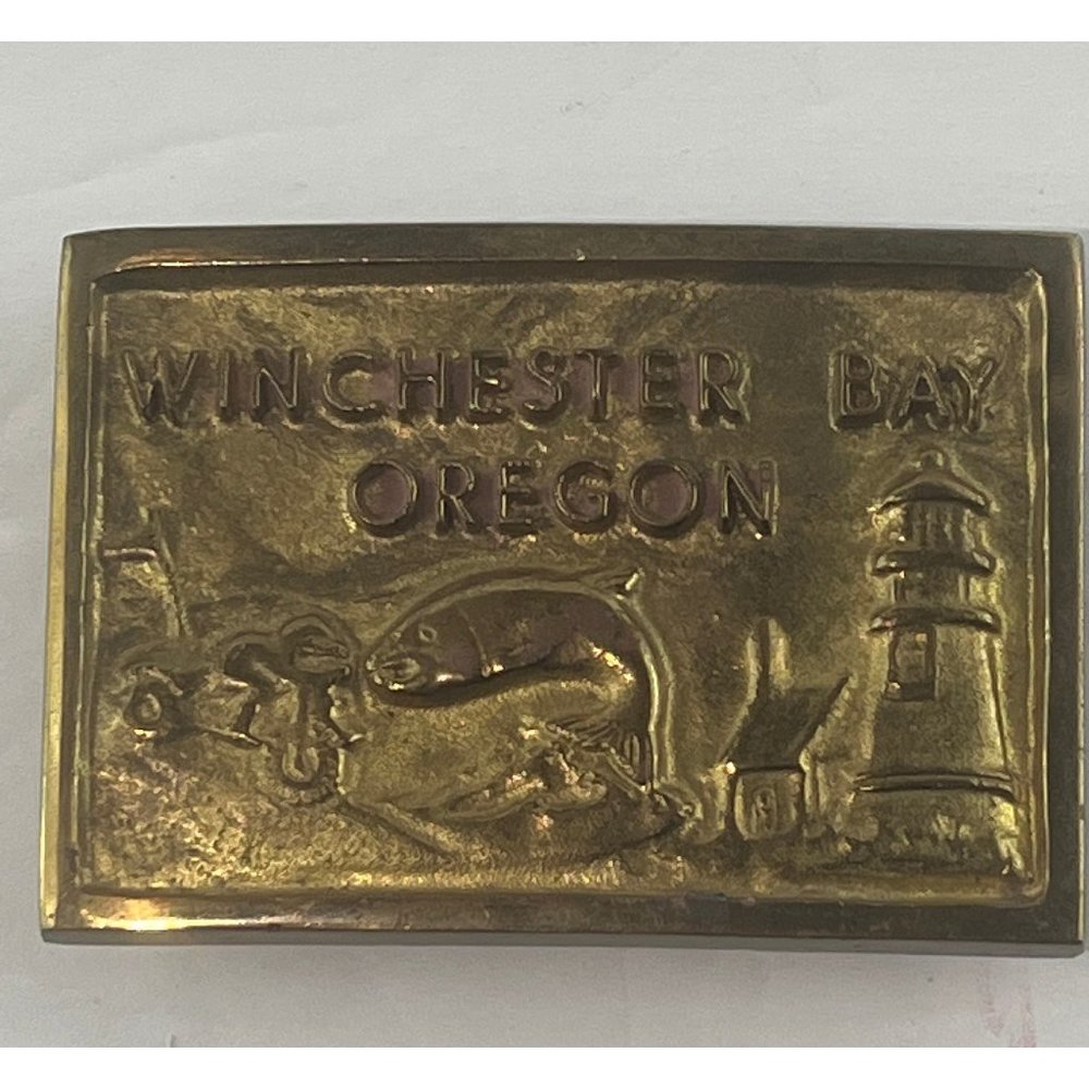 Vintage - 1990 Belt Buckle, Winchester Bay Oregon. Buckle 22 of 200